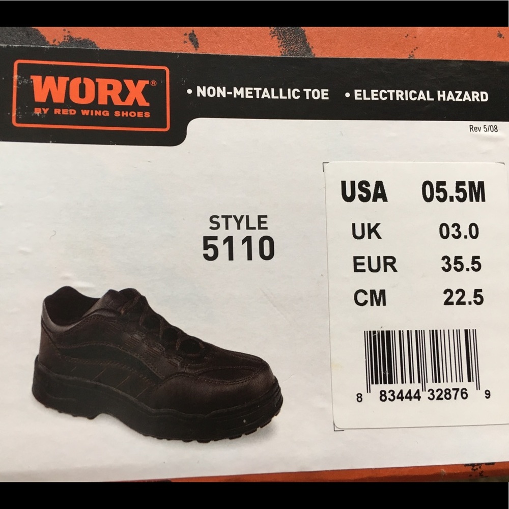 WORX by Red Wing Women’s Safety Boots Size 5.5
